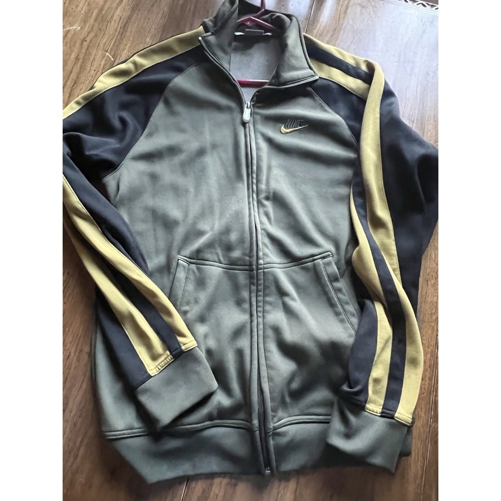 Vintage Nike Athletic Jacket Green Size Medium